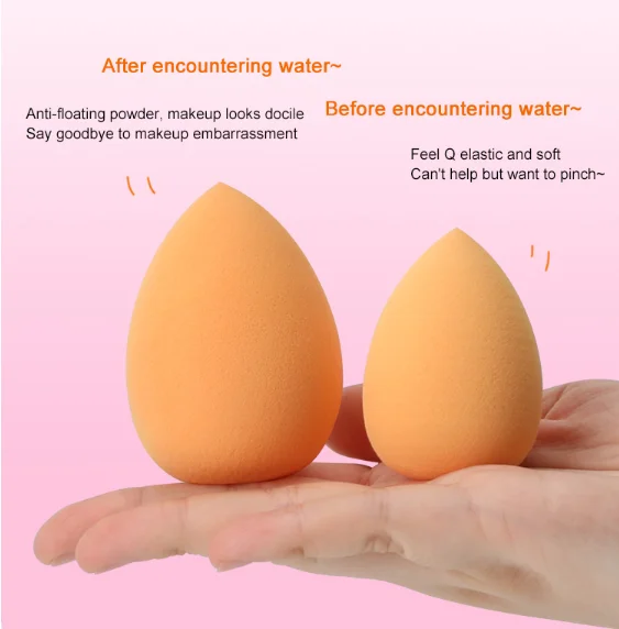 Высококачественные губки для макияжа в пластиковом футляре