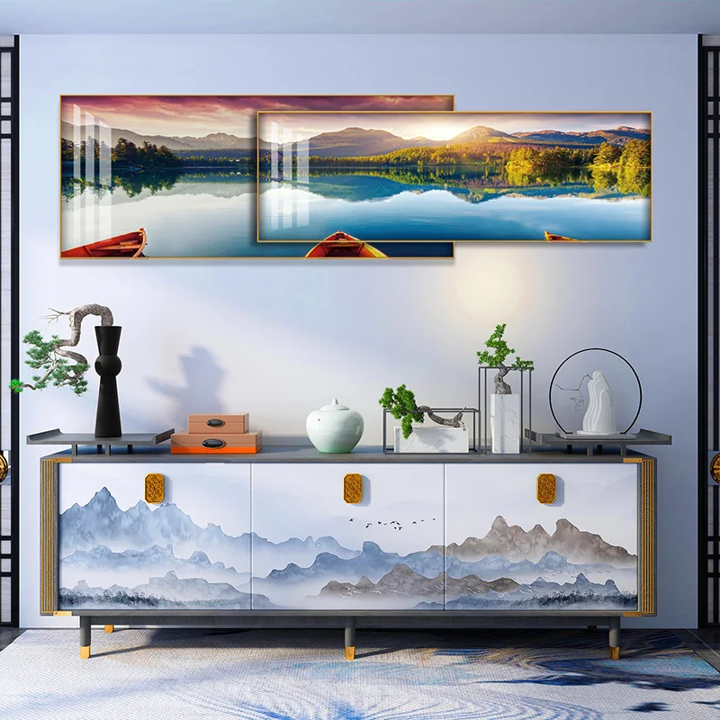 Best Selling Crystal Clear HD UV Resistant Landscape Canvas Painting Wall Art Picture Acrylic Prints Frameless Acrylic Painting