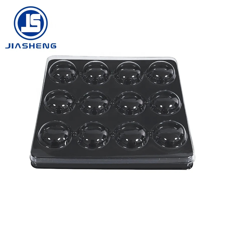 
12 Cavity Food Grade Thermoformed Plastic Blister Chocolate Tray 