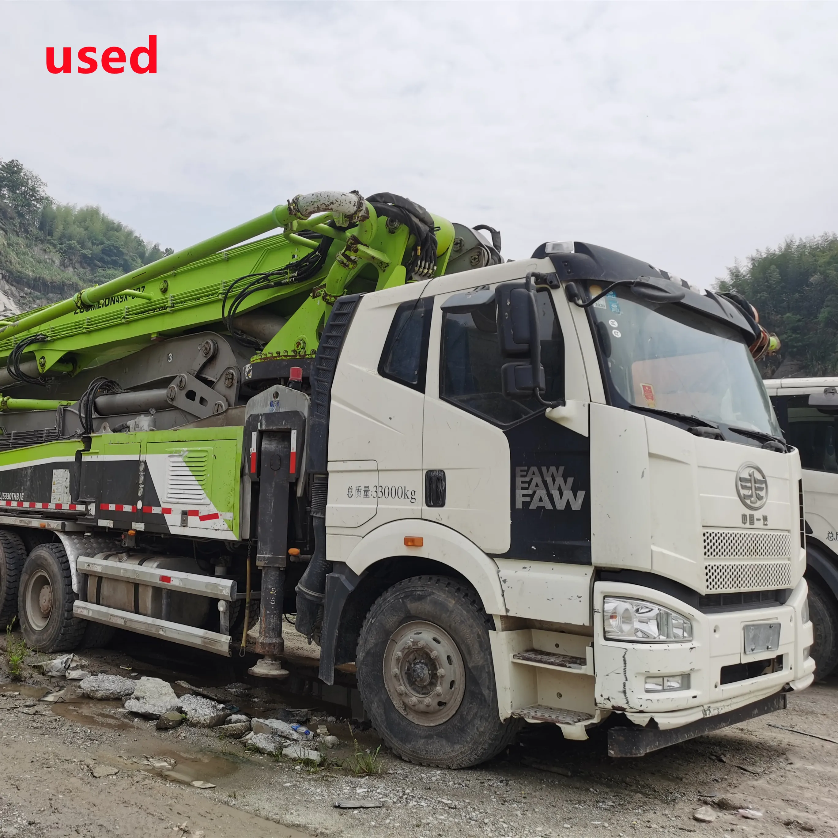 2019 Used ZOOMLION/SANY 42m/49m/56m Concrete Machinery Gasoline Pumps Supplier Pompa Beton