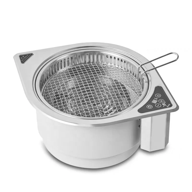 Commercial built in smokeless infrared cooker korean bbq grill 2500W electrical bbq grill barbecue restaurant griller