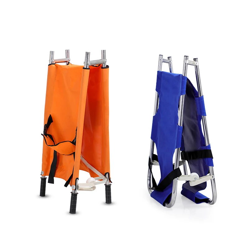 Manufacturers Portable Hospital Foldable Stretcher Medical Rescue Stretcher Double Folding Stretcher