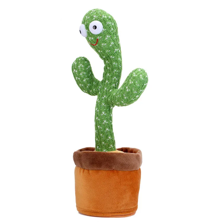 talking cactus toy 120 songs funny reply repeat twist magic kids dance and talk bright singer dancers cactus baby plush toy L144