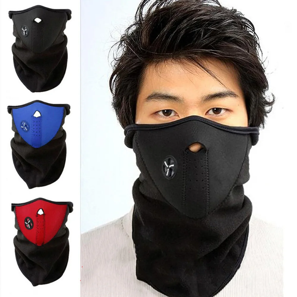 Cycling anti fog windproof dust warm climbing half face ski mask outdoor cold balaclava motorcycle riding mask