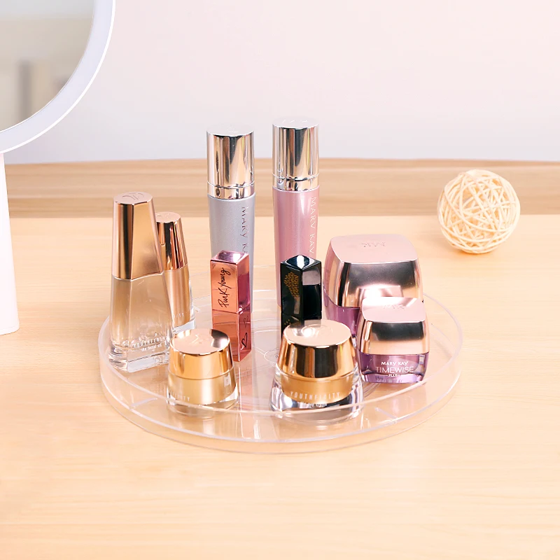 
Acrylic Clear Spin Kitchen Spice Bottles Spinning Lazy Susan Turntable Storage Bin Rotating Organizer 