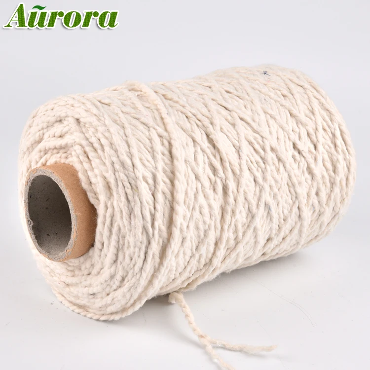 High Quality High Twist Ne 4/1 Recycled Cotton Yarn Microfiber Mop Knitting Good Strength Yarn