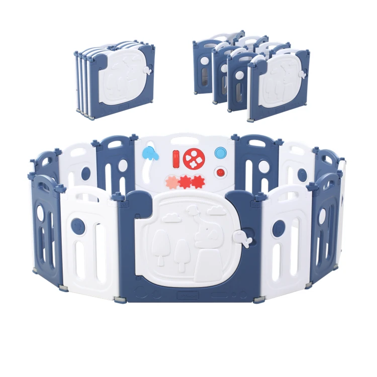 Popular new design HDPE Plastic Baby fence baby playpen indoor play yard
