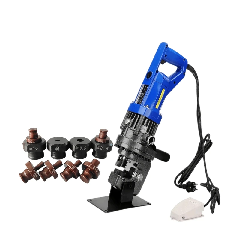 Glam 1300W Intelligent Hydraulic Portable Electric Drill Industrial Grade Metal Hole Puncher Channel Steel Angle Steel 220V/110V