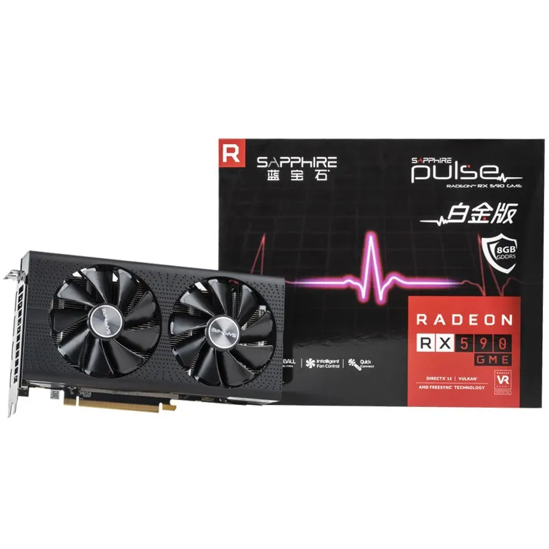 Графическая видеокарта PULSE RX 590 8G G5 PCTEKCO GDDR5 DVI/2PCTEKCO/2DisplayPort pci-e без LHR