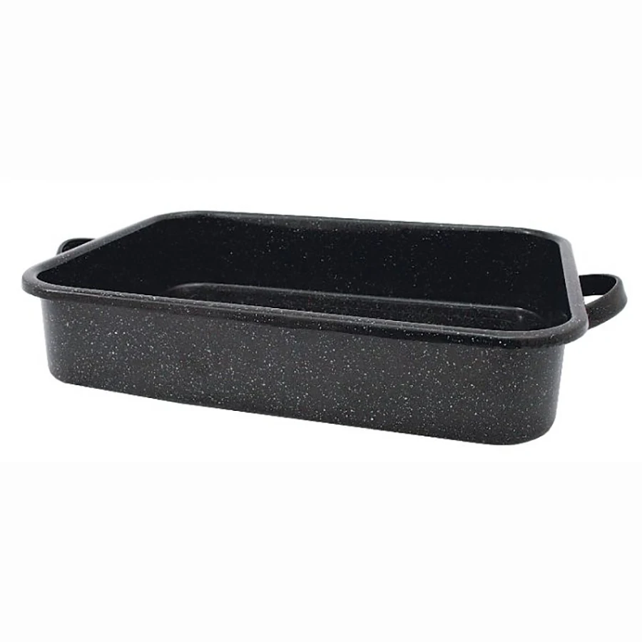 Small eco pyrolytic cleaning blue ceramic porcelain enamelled mdf metal steel tin firing baking tray