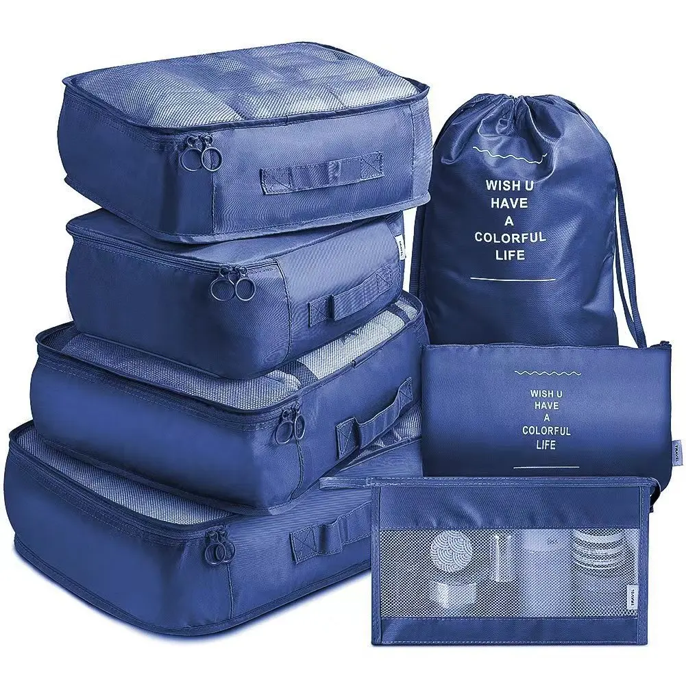 7Set Travel Organizer Packing Cubes Set Waterproof Storage Bags Set
