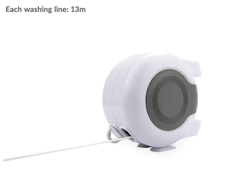 FR0012 High-quality wall-hung double-line bathroom retractable clothesline