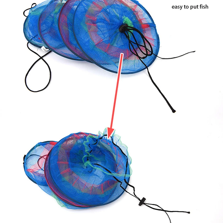 Color 3-layer South Korea Fish Basket 25*65 Export fish cage net fish guard