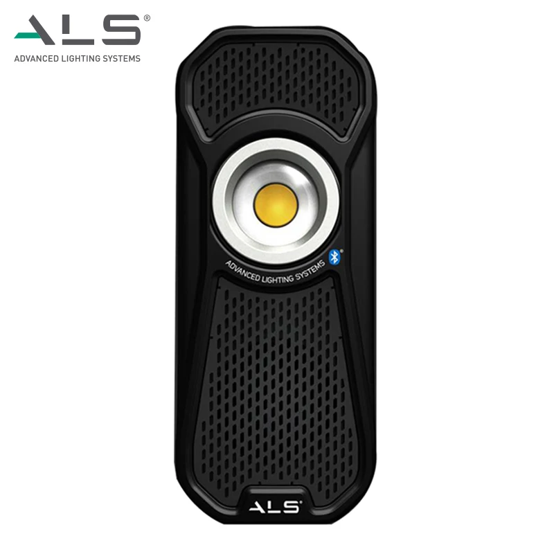 ALS 600lm Waterproof Speaker Rechargeable Handheld COB LED Work Light