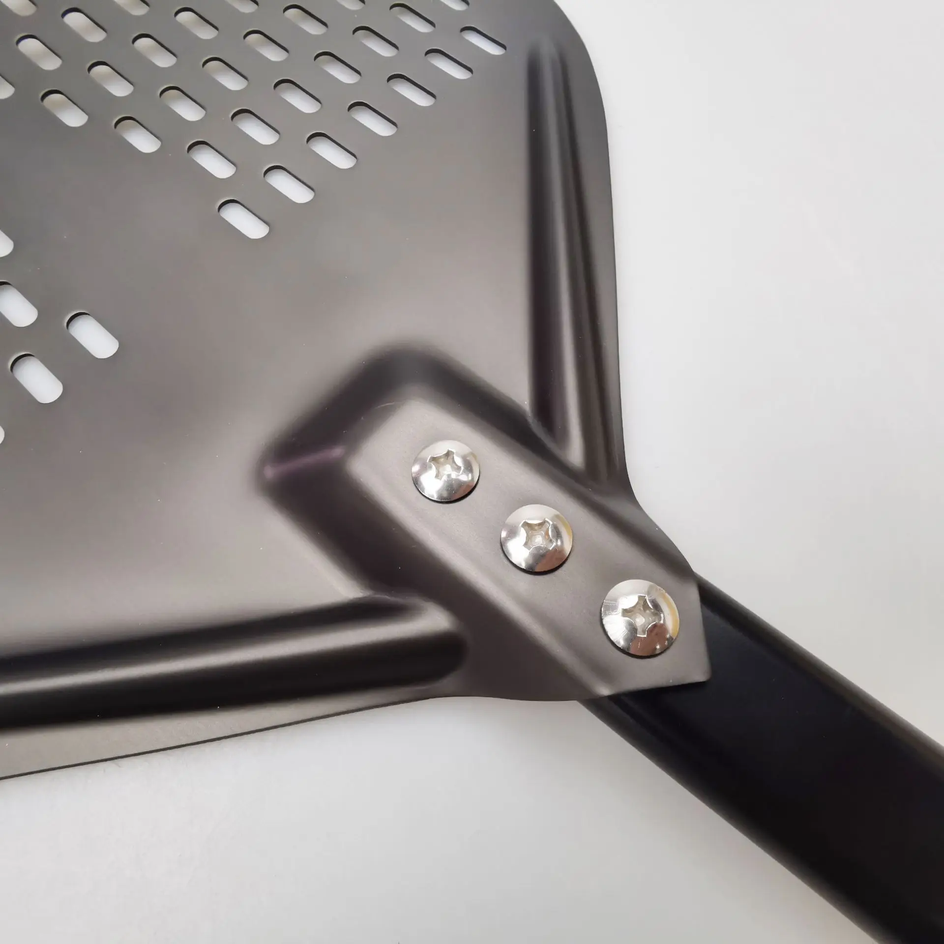 12-inch non-stick perforated aluminum pizza transfer shovel stainless steel semi-round knife Baking tool set