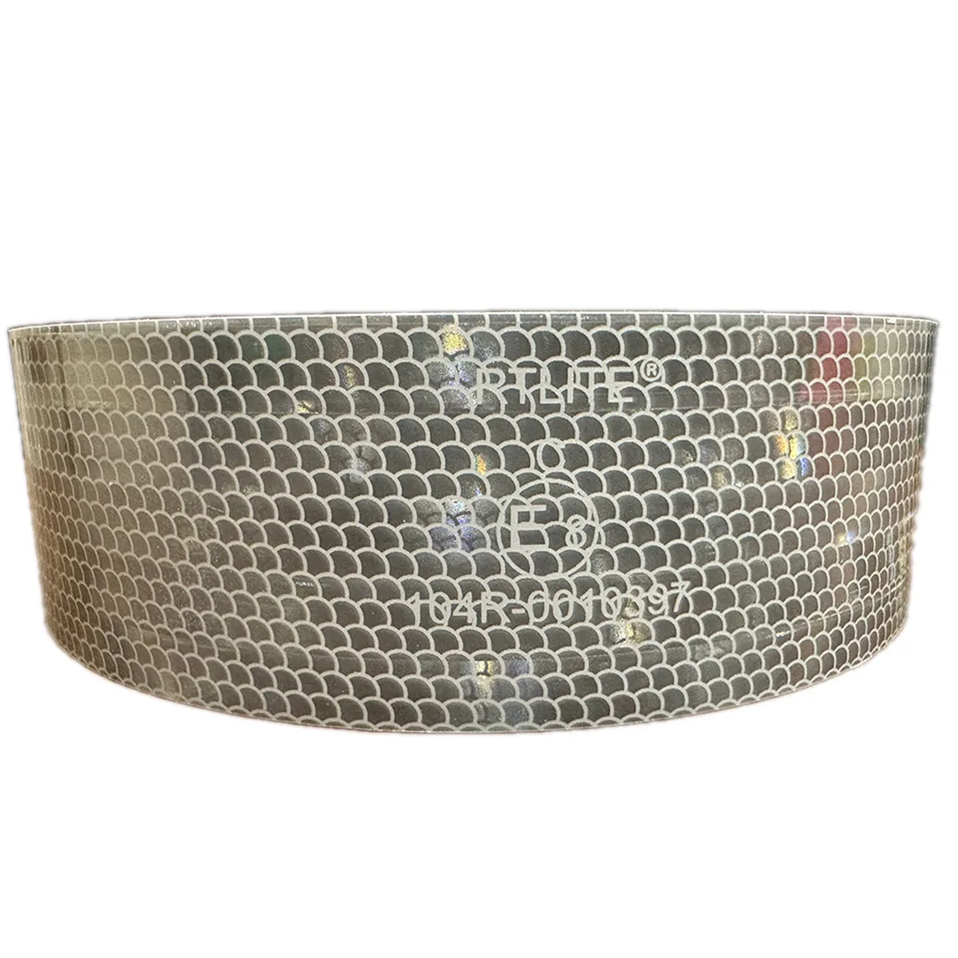 Acrylic CE MARK 2INCH PMMA Yellow  Metallized Vinyl Adhes Sticker E8 Reflective Tape Cinta Reflectiva