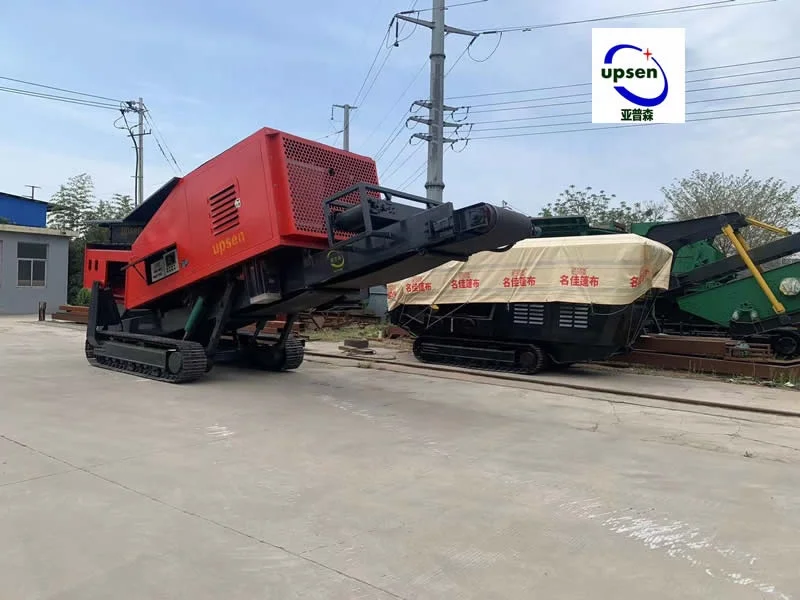 twin shaft slow speed Mobile Double-Shaft Industrial Shredding Machine for waste wood,concrete,metalscrap, tyres