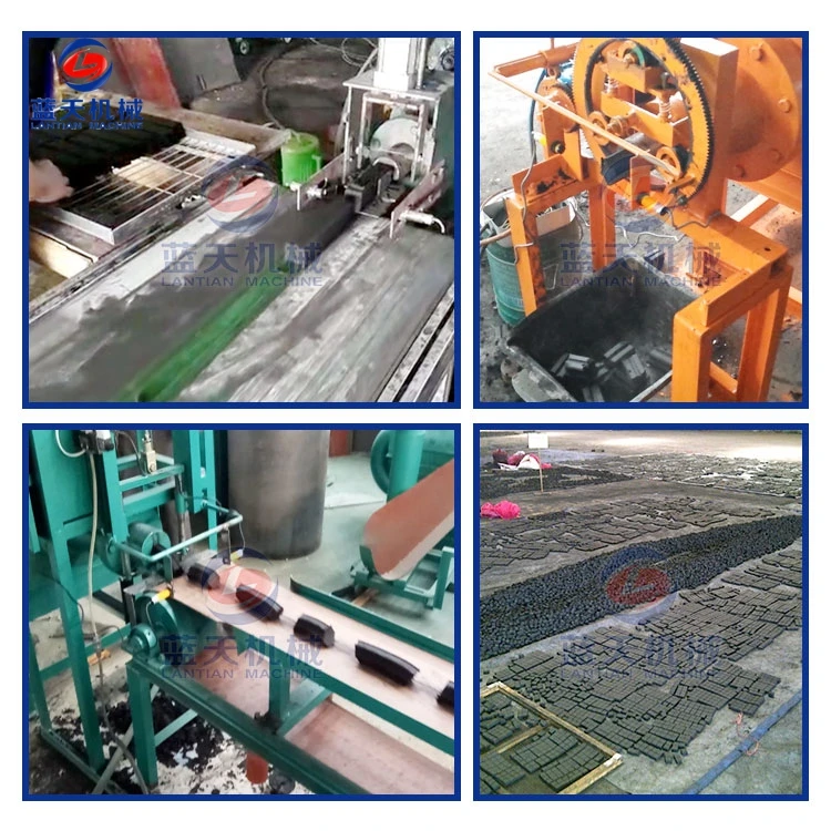 Cylindrical Shisha Charcoal Coal Dust Briquette Extrude Machine