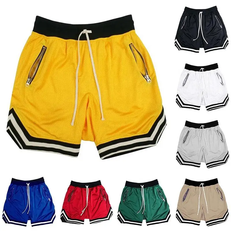 Custom Mens De Hombre Sports Workout Jogger Short Pants Summer Gym Basketball Mesh Men Shorts