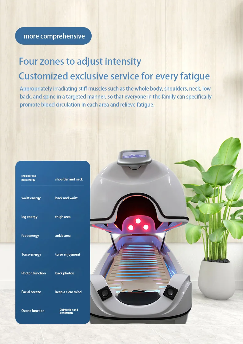 Far-infrard Space Capsule Led Electric Stimulation Therapy Spa Capsule Ozone SPA Capsule Sauna Beauty Equipment