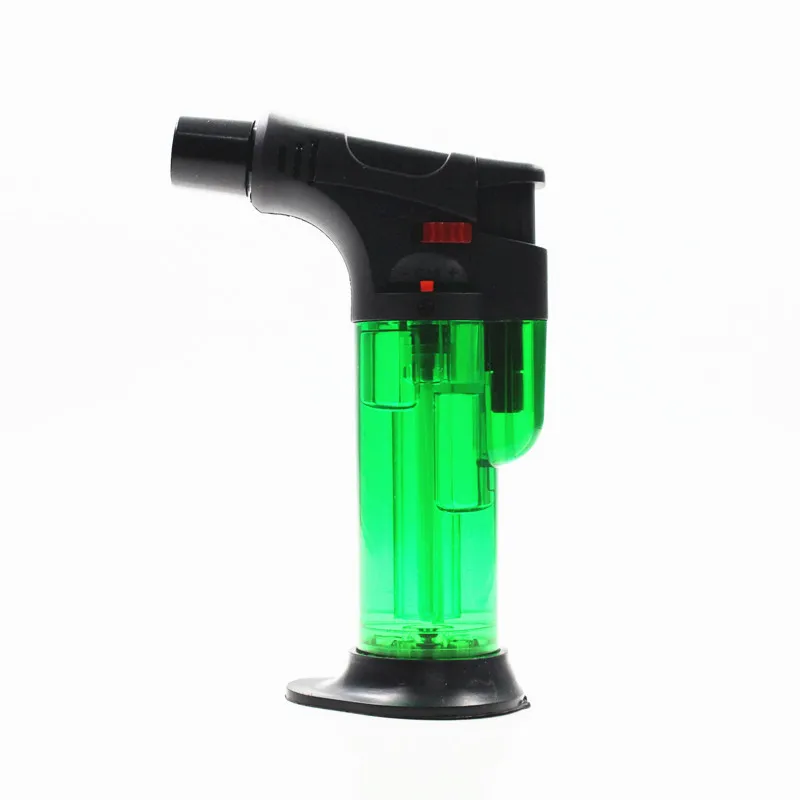Windproof straight-through inflatable creative cigar high temperature spray gun welding torch lighter gas electronic igniter