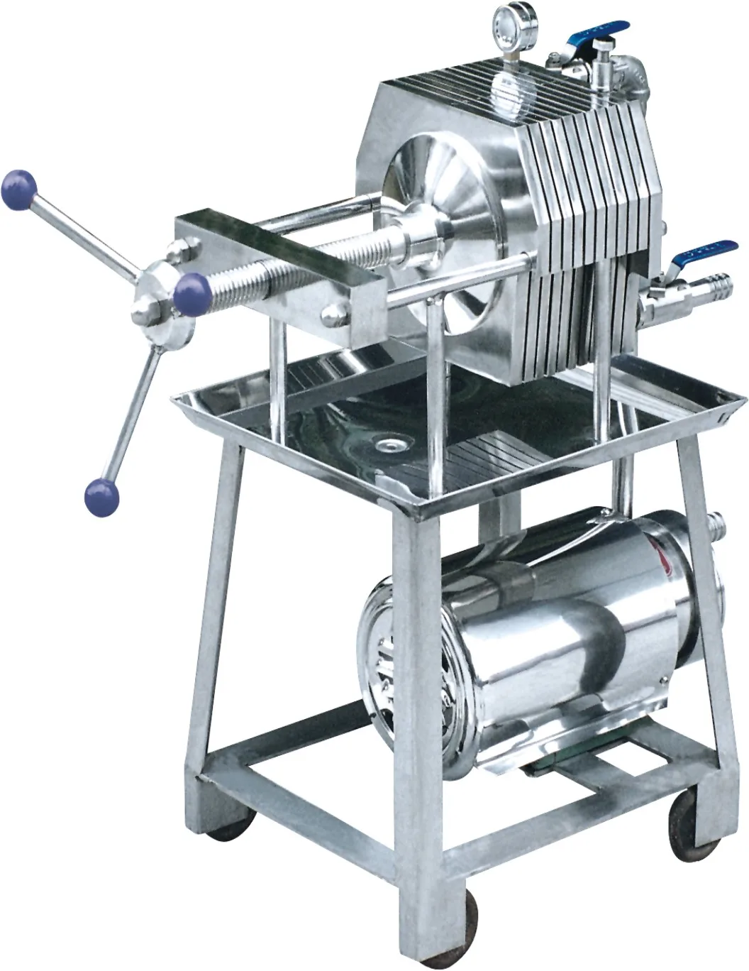 Stainless Steel Fine Plate And Frame Filter Press System Machine For Beer Liquid Oil Perfume