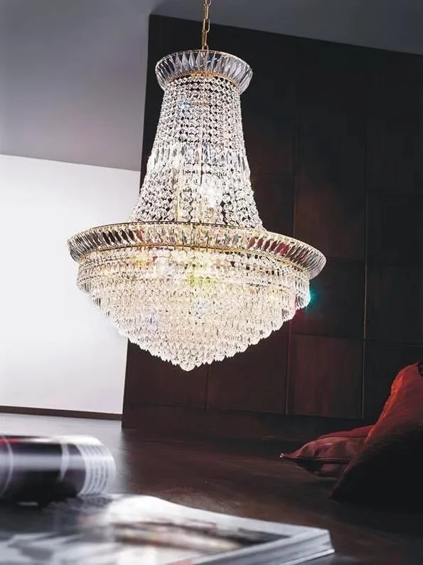 2021 China supplier milan design modern golden pendant lamps crystal chandelier lighting in dubai