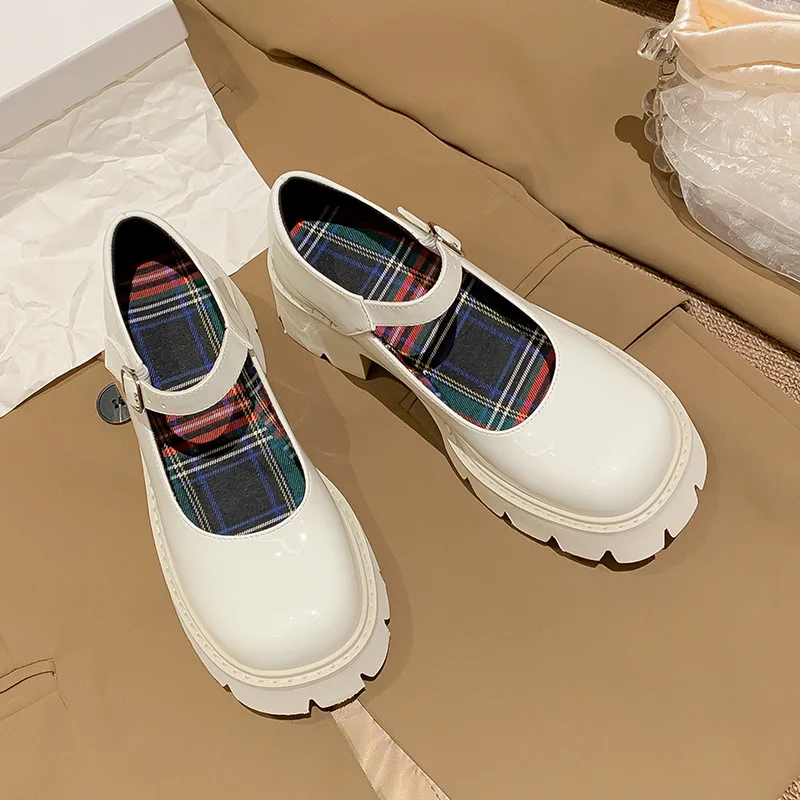 Plus Size Lolita Shoes Women Japanese Cosplay Mary Jane Pumps Women Vintage Girls Students Jk Uniform High Heel Platform Shoes