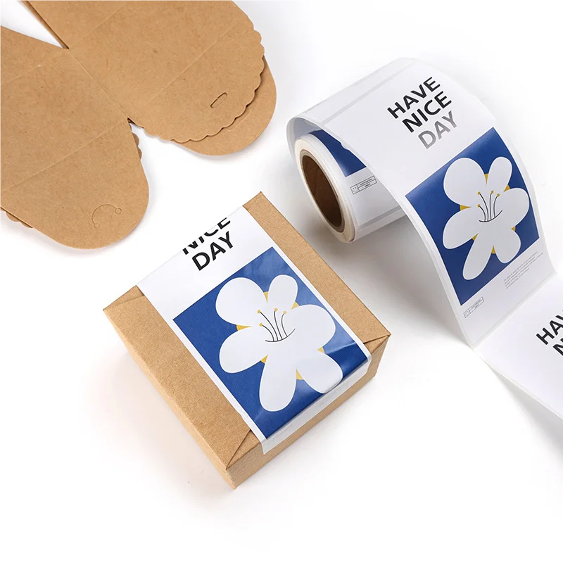 Custom Texture Paper Biscuit Food Chocolate Adhesive Stickers In Packaging Labels Circular Sheet Various Logo Stickers