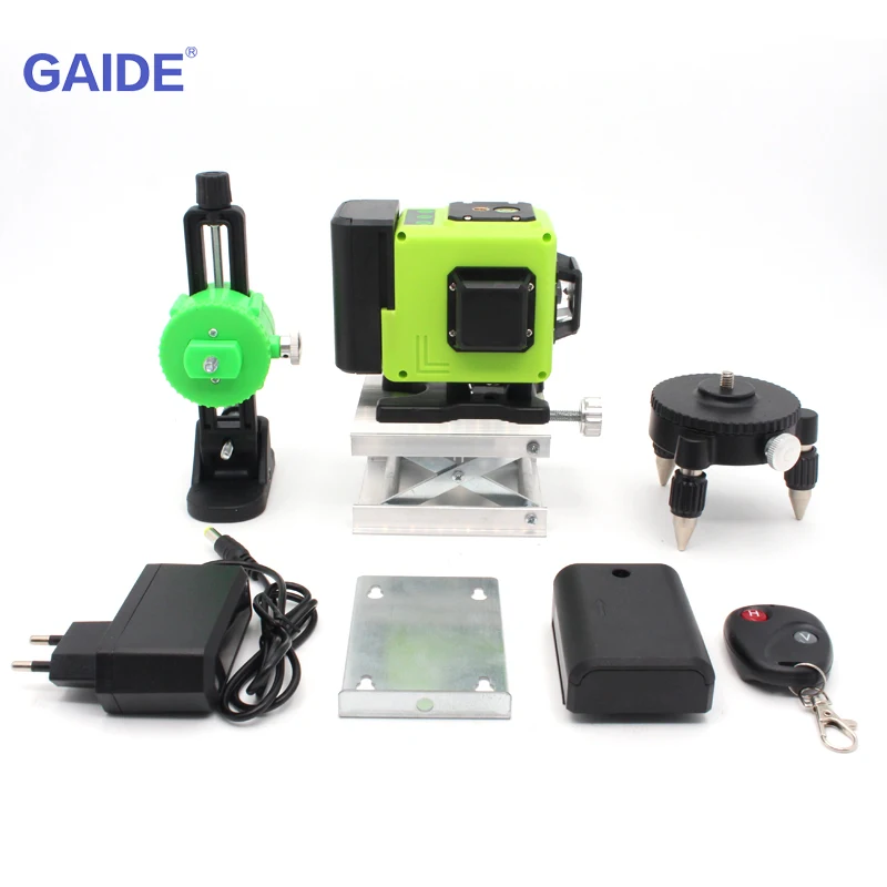 GAIDE 360 Multi 12 Lines 3d Green Beam Nivel Laser Straight Level Pointer