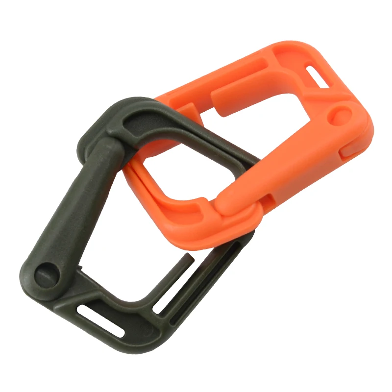 Wholesale Tactical Multipurpose Small D-Ring Locking Hanging Hook Tactical Link Snap Keychain