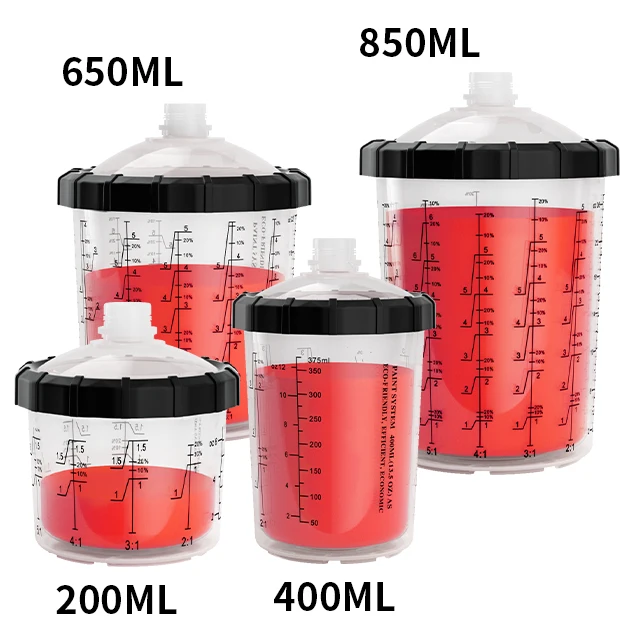 hot sale 200ml pps cup automotive paint spray gun cup