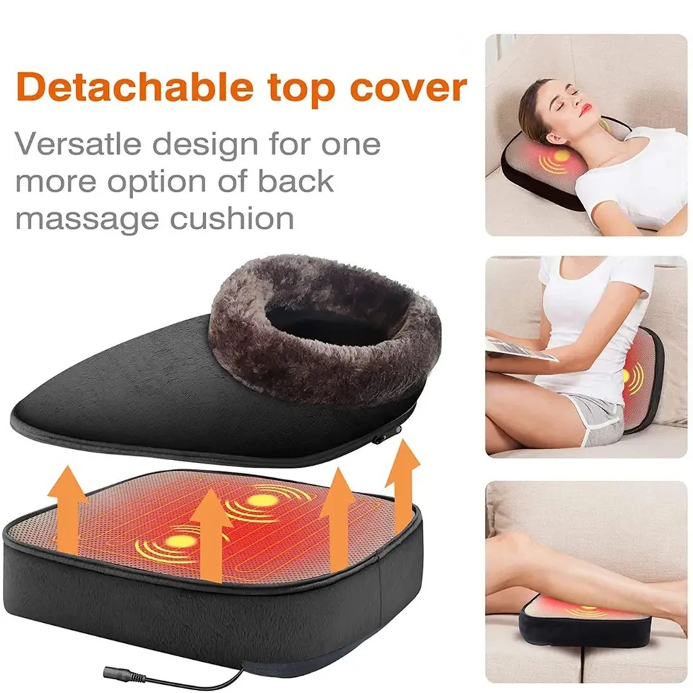 Luyao 685A Remote Foot Care 2- in -1 Shiatsu Kneading Feet & Back Heat Massager, Foot Warmer massager for Winter