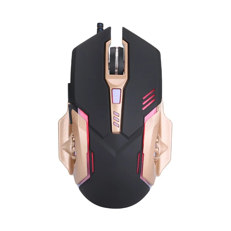 Дешевая Цена по прейскуранту завода-изготовителя проводной 7 цветов с подсветкой игровая мышь Регулируемая 3200 точек/дюйм мышь 6D профессионального геймера мышь для ПК