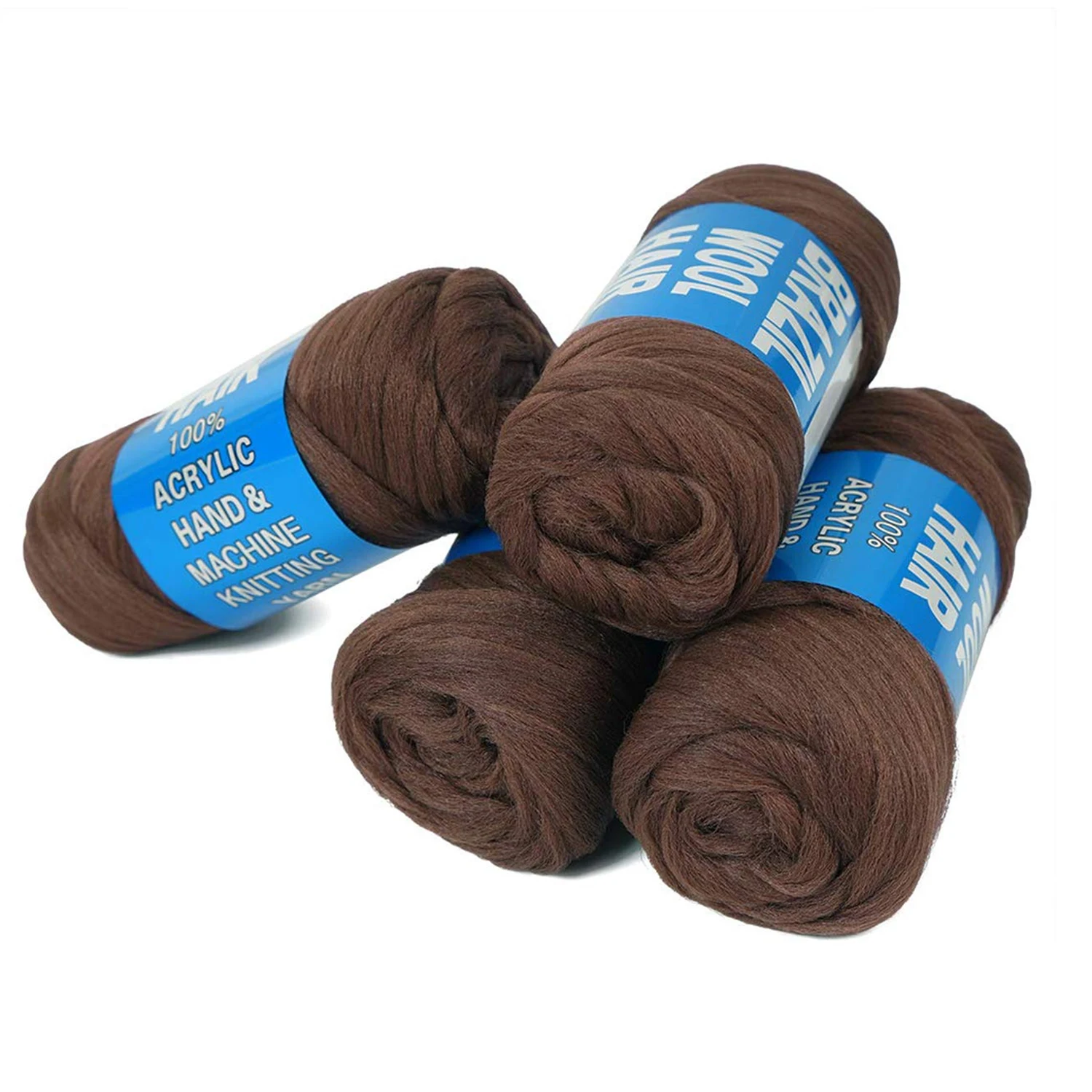 15 Color African Braid Twist Warps Synthetic Fiber Hair Extension Brazilian Yarn Wool Thread for Hair Crochet Hook