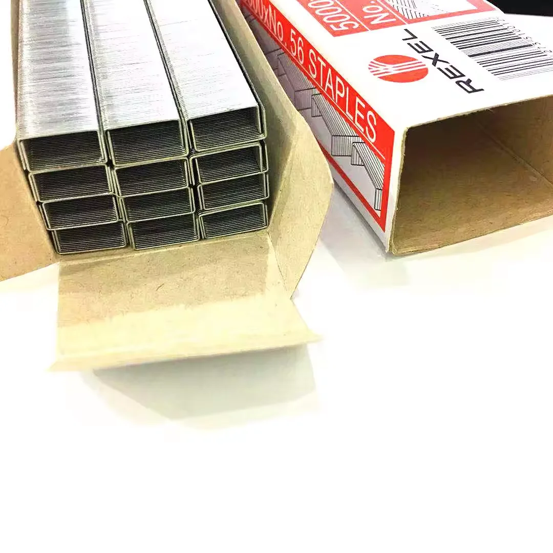 Desktop Stapler Staples Galvanized Standard Stapler Pin for Office Factory Supply 26/6 Metal Sruler Setsteel Office Stationery