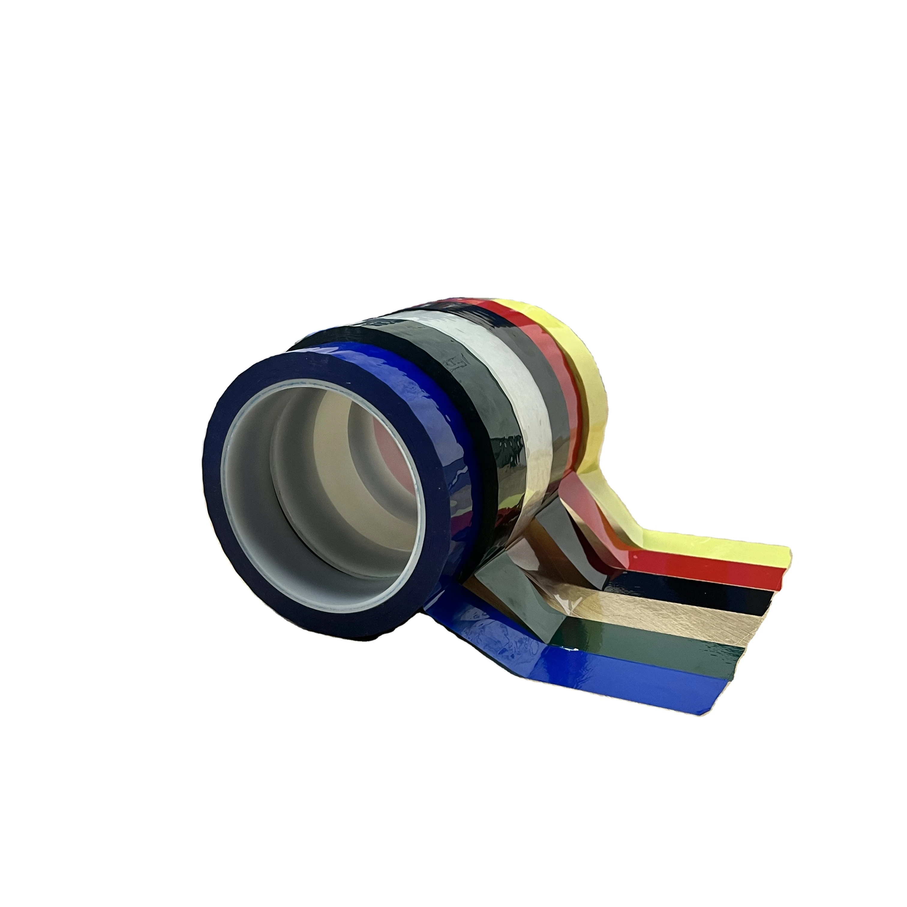 Flame retardant pet marking mylar tape transformer insulation high temperature mylar tape colorful non-marking 5S marking tape