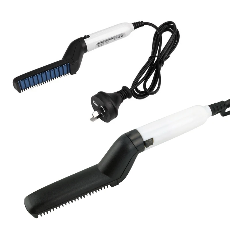 factory price Newest Men styling hair comb straightener Hair Controller Quick Styler hair straightener brush comb
