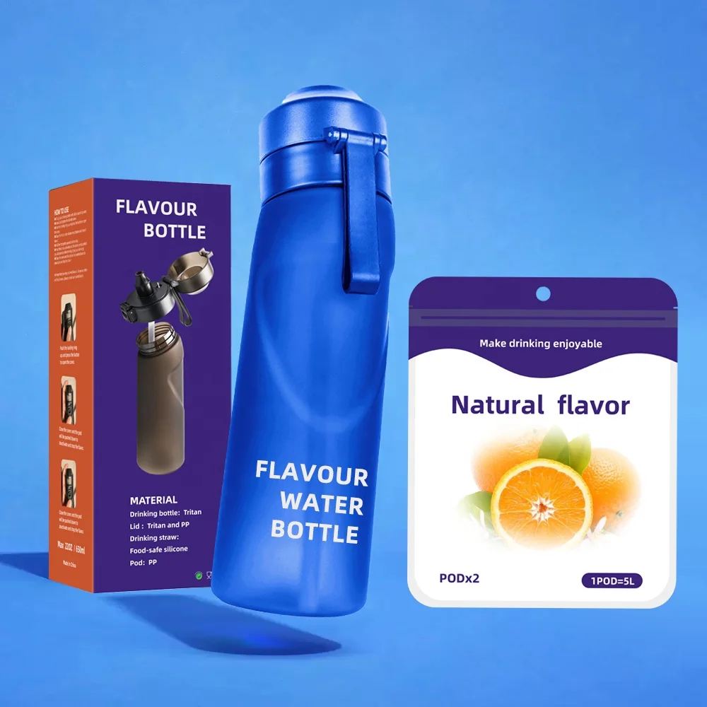 smaken scent air custom color logo drinking met fruit flavour up tritan bpa free flawour water bottle with flavor pod