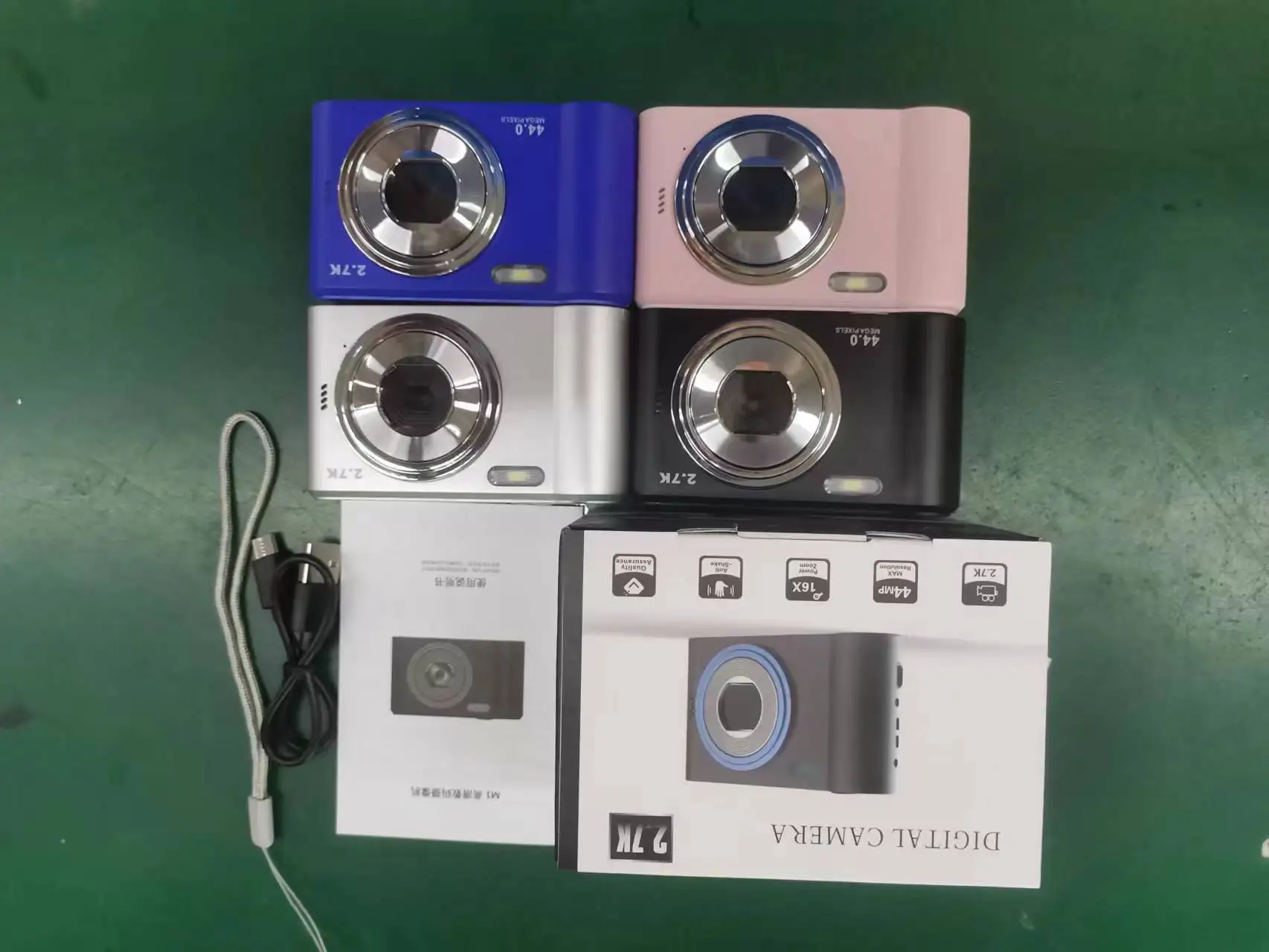 Hot Sale Cartoon Toy Kids Camera Record Happy Time Birthday Christmas Birthday Gift X2 Children Digital Camera