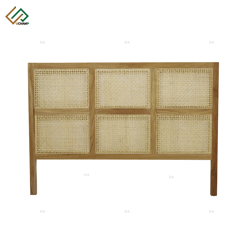  Wooden Furniture One Drawer Nightstand Rattan Bedside