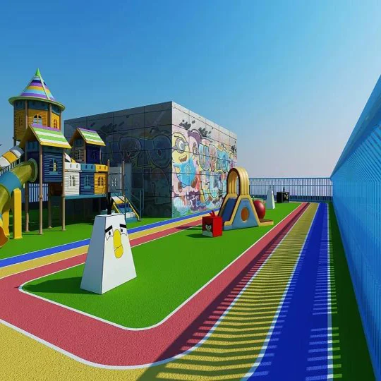 Non-slip running track durable red color EPDM Rubber Granules Sports surface FN-PA-24061401