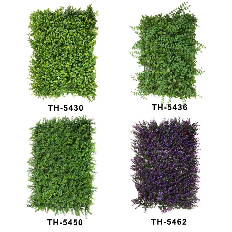 Artificial Boxwood Wall Hedge Garden Privacy Leaves Panels Green Grass Wall
