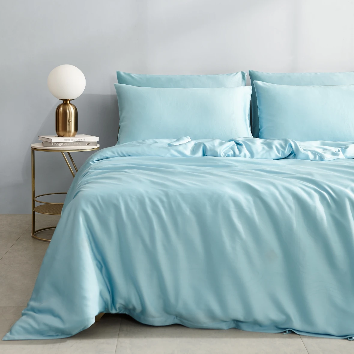 Роскошный дом 100% Бамбуковая ткань Королевский размер белые пододеяльники