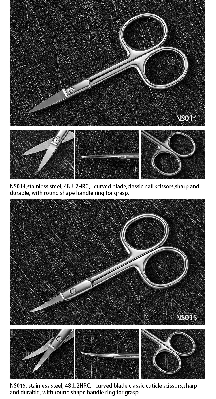 Eliter Hot Sell In Stock Stainless Steel Medical Nail Scissors Nail Scissors Russian Scissors Russian Cuticle