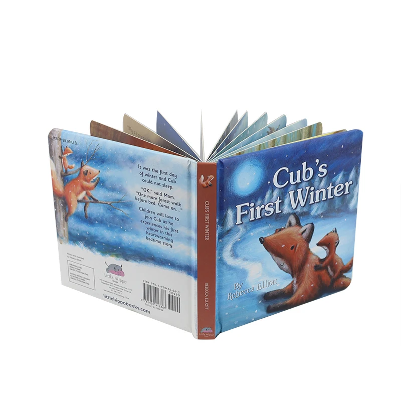 Picture Coloring HardCover Art Books Children cardboard Books Printing Service Kids story children board books printing for Kids