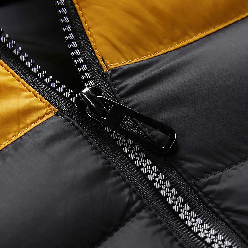 CMJM2039 Zip Up Hoody Short Cotton Padded Jacket Winter Coat For Man Lightweight Quilt Down Jacket