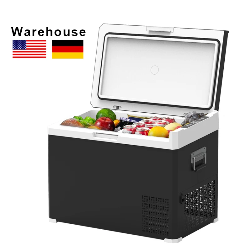 Портативный холодильник 12 в 45 л, рециркуляционный мини-холодильник для автомобиля, 12-вольтовый компрессор, холодильник, мини-холодильник для кемпинга, уличный фургон, Rv Camo