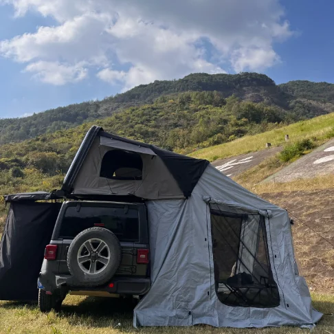Large space for 3-4 people Aluminum shell roof top ten for outdoor camping