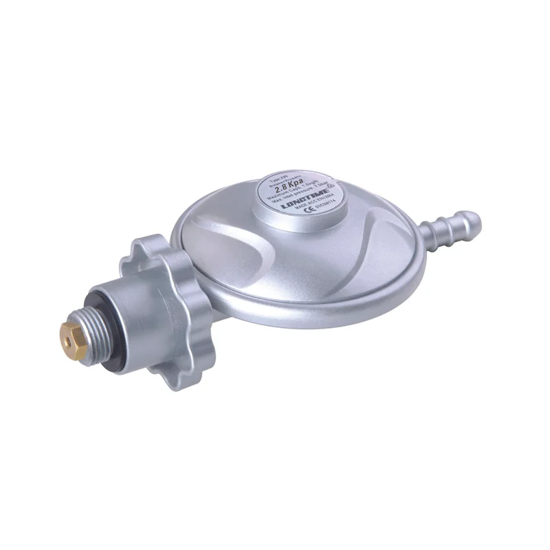SANS South Africa Zimbabwe Hose Use Bullnose 3/8 BSP 2.8Kpa Gas Regulator for 3kg 5kg 7kg Gas Cylinder